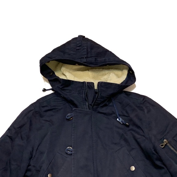 A.P.C. Dark Blue Hooded Jacket - Picture 4 of 4
